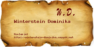Winterstein Dominika névjegykártya